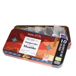 Thé vert bio - Feuilles de menthe - Sachets