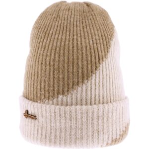 Bonnet adulte cotelé bicolore Louise 137 beige