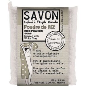 Savon Poudre de Riz - Infusé à l'argile blanche