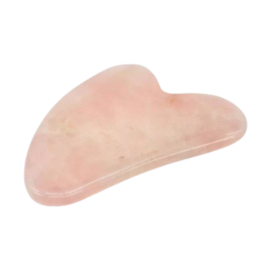 Gua Sha en Quartz Rose + Housse