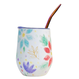 Calebasse Isotherme Floral & sa Bombilla