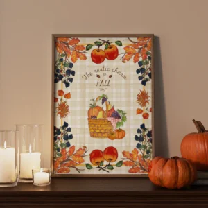 Affiche A4 - Automne Rustique