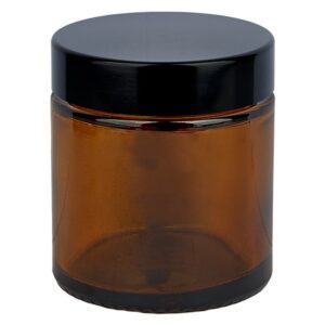 Pommadier en verre Ambré - 30ml