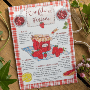 Carte recette - Confiture de Fraises