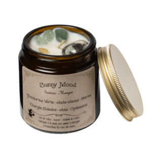 Bougie de lithothérapie Sunny Mood - Mangue