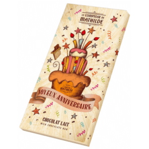 Tablette Chocolat Lait Joyeux Anniversaire - 90g