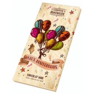 Tablette Chocolat Noir Joyeux Anniversaire - 90g