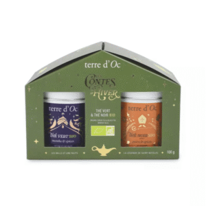 Duo Thés Noël - Thé Vert Bio Menthe Et Thé Noir Bio Poire, Epices