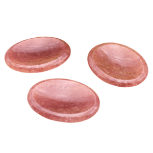 Galet Anti-Stress Quartz Fraise - 45 à 50mm
