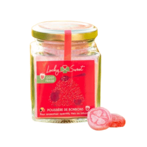 Poussières de bonbons fraise
