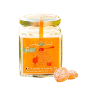 Poussières de bonbons mandarine