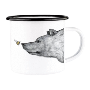 Mug émaillé Ours & bourdon - 300ml