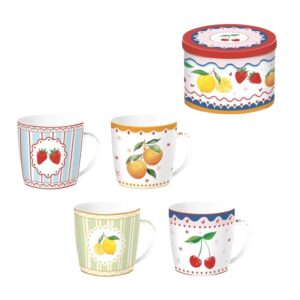 Coffret Mug En Porcelaine - Fruit Mania Motifs aléatoires