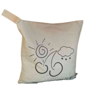 Coussin en noyaux de cerises - Square
