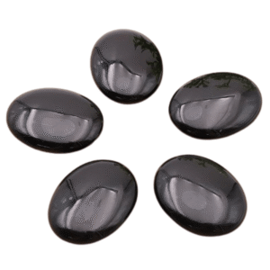 Galet Anti-Stress Obsidienne Noire - 45 à 50mm