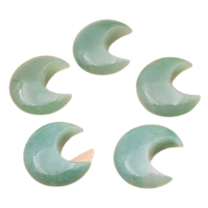 Galet Lune Aventurine Verte - 30mm