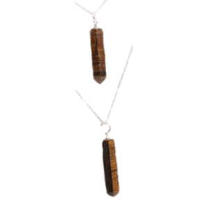 Pendentif Pointe Oeil de Tigre