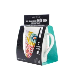 Semainier mug + 7 sachets de thé de l'Hospitalité