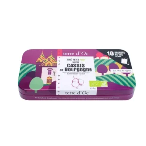 Thé vert bio - Cassis de Bourgogne - Sachets