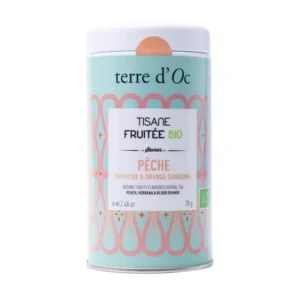 Tisane Bio - Pêche, verveine, orange sanguine