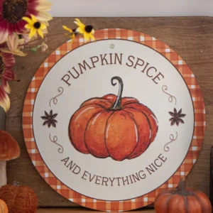 Plaque Métal - Pumpkin Spice