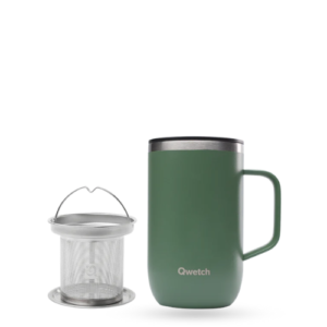 Mug Tisanière Isotherme Matt Kaki - 470ml
