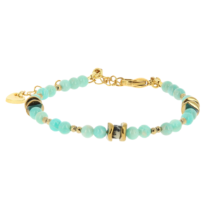 Bracelet Talisman - Amazonite & Jaspe Dalmatien