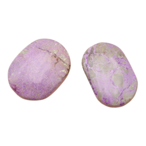 Galet - Stichtite Sur Serpentine 40 à 45mm