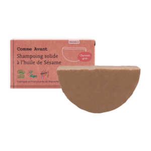 Shampoing solide cheveux gras à l'huile de sésame