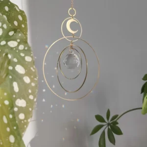 Suncatcher COSMOS en laiton et cristal de verre