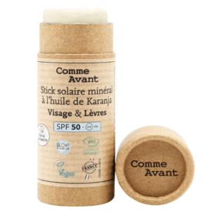 Stick solaire SPF50 minéral solide à l'huile de karanja - V3