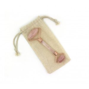 Masseur Visage en Quartz Rose + Housse