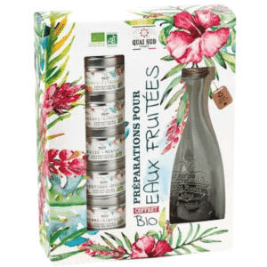 Coffret Préparation Eaux Fruitées Bio + Carafe