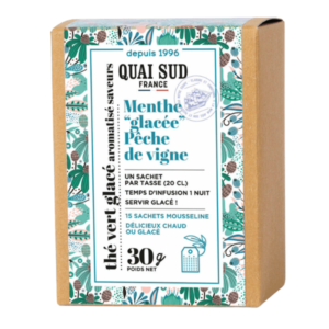 Thé Vert Glacé Pêche, Menthe Glacée - Infusettes