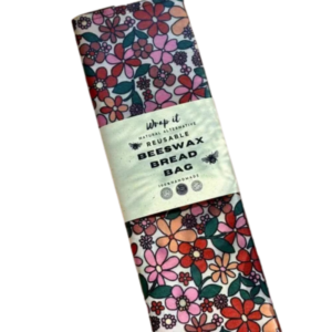 Sac A Pain En Cire D'Abeille - Vintage Flowers XL
