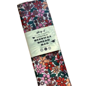 Sac A Pain En Cire D'Abeille - Vintage Flowers M