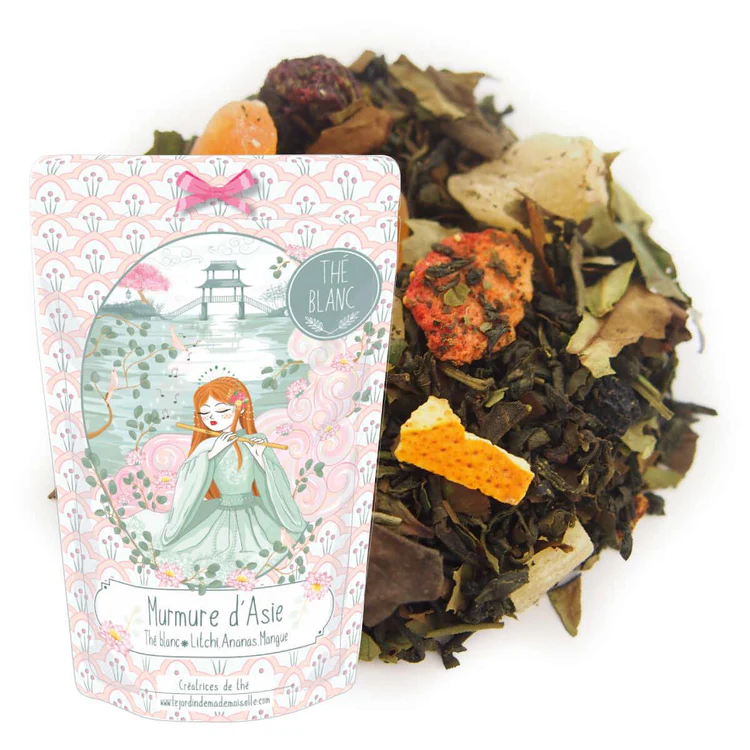 Thé blanc Murmure d'Asie - Litchi, ananas, mangue & papaye – Image 3