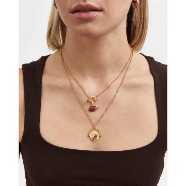Collier Hibou Tournant En Or – Image 2