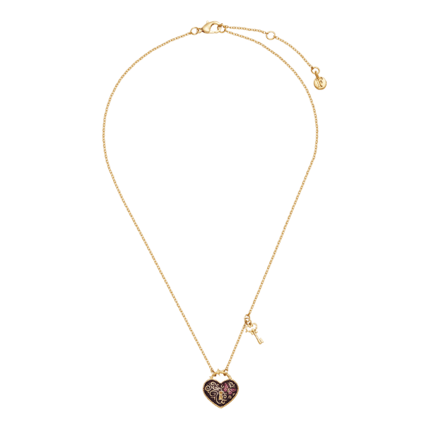 Collier Eve Cœur Cadenas Et Clé En Or – Image 3