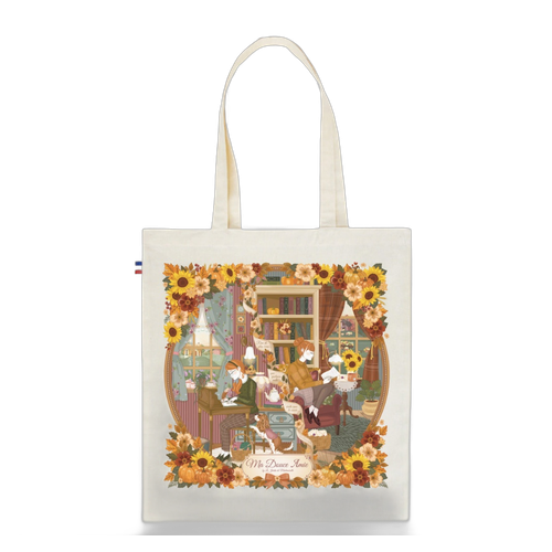 Tote Bag Illustré « Les Lettres d'Automne » - Coton