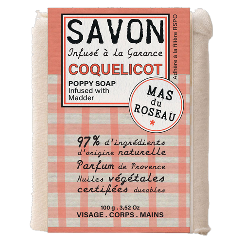 Savon Coquelicot - Infusé à la Garance