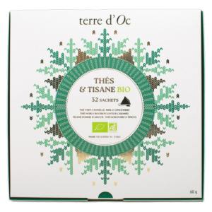 Coffret de Noël 32 Sachets Thés & Tisane Bio