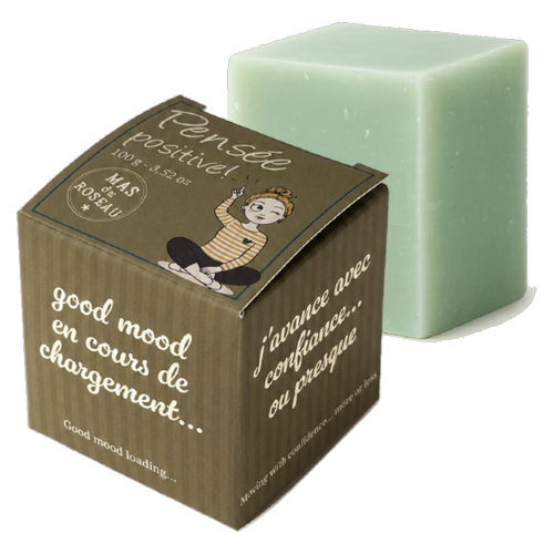 Savon Cube Pensée Positive ! - Parfum Tilleul
